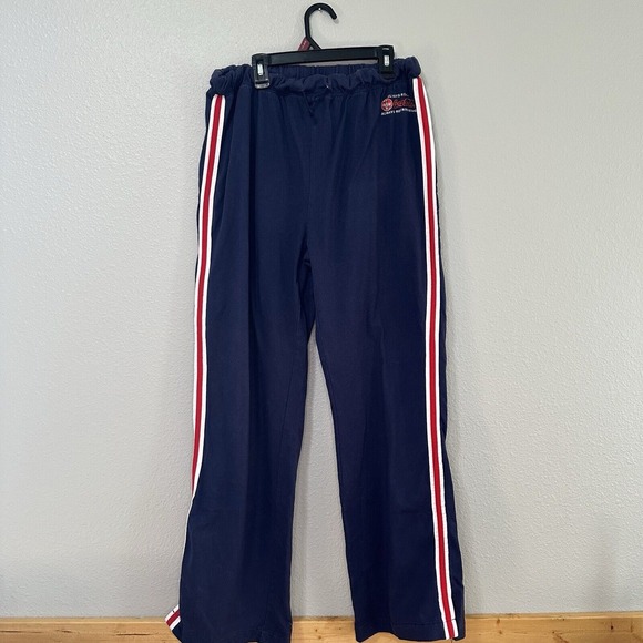 Vintage Coke Coca‎ Cola Size Large Fleece Jogger Pant PJ Lounge Navy Blue - Picture 1 of 9